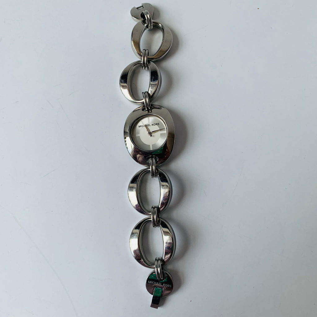 Michael Kors Oversized Emery Pavé Goldtone Curb Link Watch in Metallic   Lyst UK