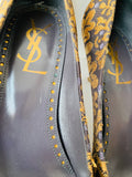 Vintage Tom Ford for Yves Saint Laurent Brocade Square Toe Kitten Heels YSL Size 39