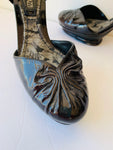 Claudio Merazzi Black Patent Platform Pump Size 38