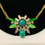 Shades of Green Statement Necklace