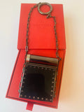 Authentic Valentino Garavani Black Mini Rockstud Lipstick Minaudiere Charm