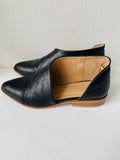 Catherine Malandrino D’ Orsay Black Leather Flat Size 6