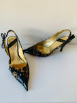 Charles Jourdan Paris Animal Print Slingback Pump Size 6