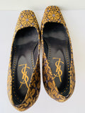 Vintage Tom Ford for Yves Saint Laurent Brocade Square Toe Kitten Heels YSL Size 39