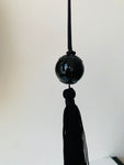 Gucci Lipgloss Black Rhinestone Necklace with Tassel