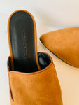 Jenni Kayne Suede Mule in Saddle Size 37