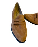 Vaneli Brown Suede Heeled Tianna Penny Loafer Size 9N