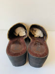 MUDD Vintage Clogs/Mules Fabric Upper Boho Style Size 8