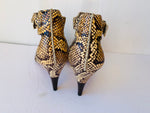 Via Spiga Snakeskin Heeled Sandals Size 7