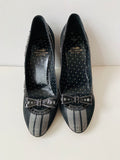 Moschino Cheap and Chic Plaid Wedge Shoe Size 38.5