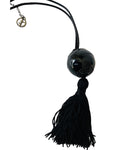 Gucci Lipgloss Black Rhinestone Necklace with Tassel