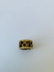 Michael Kors Brown MK Gold Tone Ring Size 7