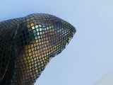 Rachel Zoe Bronze Metallic Reptile Wedge Size 8