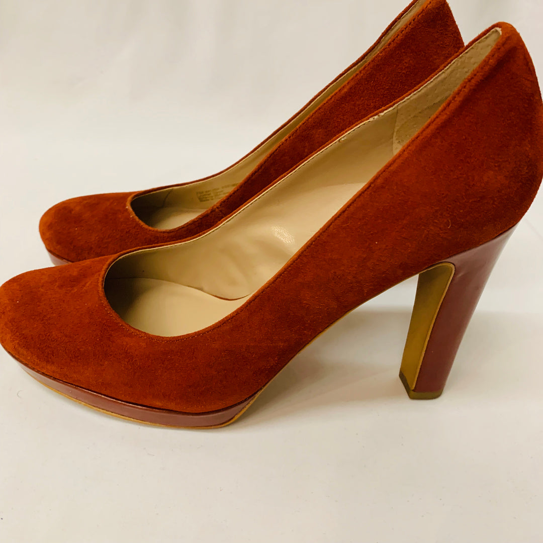 Franco Sarto Rust Balada Suede Pump Size 7