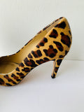 Diane Von  Furstenberg Leopard  Calf Hair Pumps Size 8.5