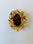 Vintage Brown Cameo Pin/Brooch