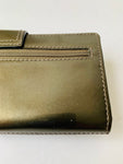 Coach Grey Patent Leather Slim Skinny Travel ID Wallet