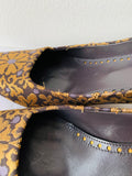 Vintage Tom Ford for Yves Saint Laurent Brocade Square Toe Kitten Heels YSL Size 39